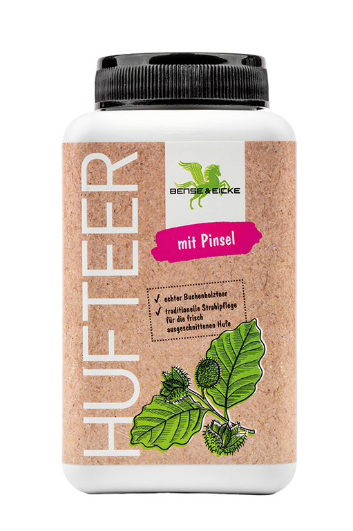 Bense & Eicke Hufteer mit Pinsel 500g Gegen faule Hufe Bense & Eicke Hufteer mit Pinsel 500g Gegen faule Hufe von Bense & Eicke