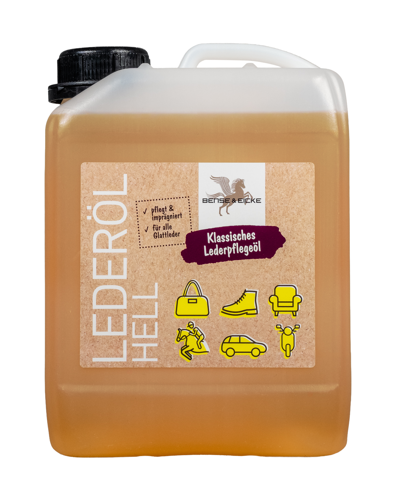 Bense & Eicke Lederöl hell 2,5L Lederpflege für Glattleder Bense & Eicke Lederöl hell 2,5L Lederpflege für Glattleder von Bense & Eicke