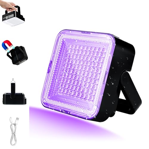 Led UV Lampe Schwarzlicht, 100 Led Taschenlampe, Wiederaufladbarer 5000Mah Akku Schwarzlichtlampe, 395Nm Schwarzlicht Lampe, Ip65 Wasserdicht Bernstein Lampe, Haustierurin-Detektor FüR Hunde/Katzen Led UV Lampe Schwarzlicht, 100 Led Taschenlampe, Wiederaufladbarer 5000Mah Akku Schwarzlichtlampe, 395Nm Schwarzlicht Lampe, Ip65 Wasserdicht Bernstein Lampe, Haustierurin-Detektor FüR Hunde/Katzen von Benss