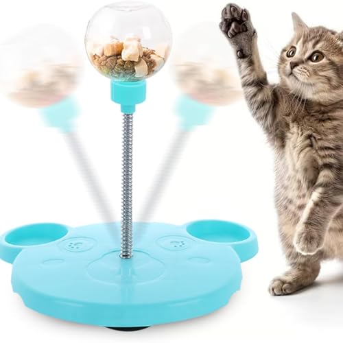 Beojonvy Intelligenzspielzeug für Hunde, Spielzeug für Katzen, Interaktives Hundespielzeug, Futterball Katze, Futterballs für kleine, mittlere, große Hunde(Blau) von Beojonvy
