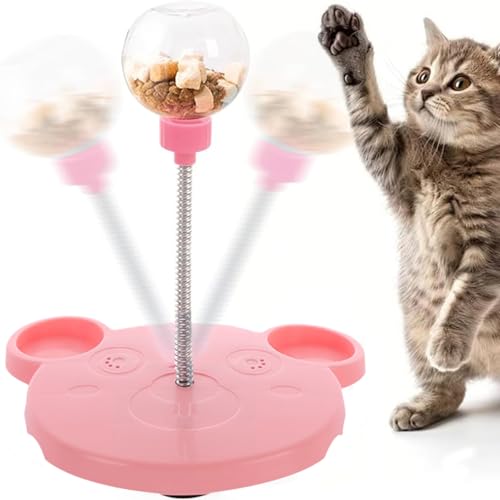 Beojonvy Intelligenzspielzeug für Hunde, Spielzeug für Katzen, Interaktives Hundespielzeug, Futterball Katze, Futterballs für kleine, mittlere, große Hunde(Rosa) von Beojonvy