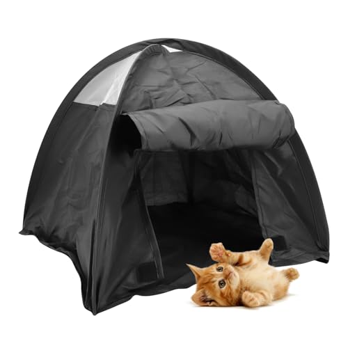 Beowanzk Klein Katzenzelt, Katzenhaus Outdoor, Katzenhütte Outdoor, Cat House für Kätzchen und Welpen Faltbar Beowanzk Klein Katzenzelt, Katzenhaus Outdoor, Katzenhütte Outdoor, Cat House für Kätzchen und Welpen Faltbar von Beowanzk