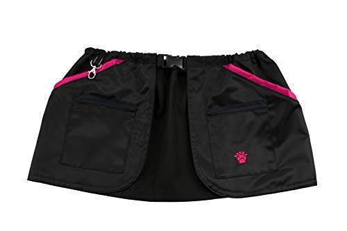 Berra Hundesportweste Trainingsgürtel halbe Weste Trainingsweste Dummyweste … (L = 124cm, schwarz/pink) von Berra