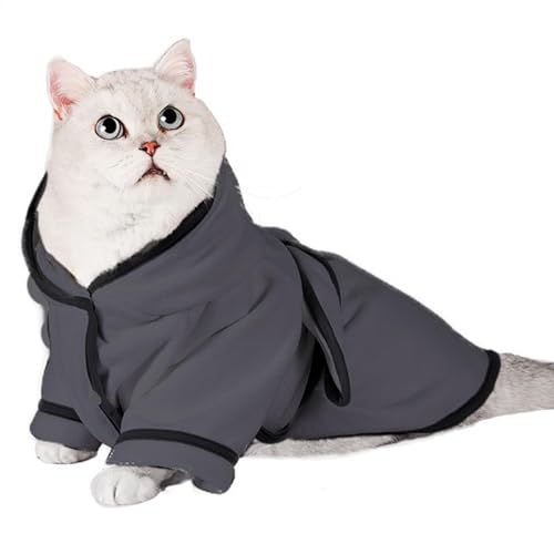 Berriphonia Hunde-Badetuch | Katzen-Bademantel mit Kapuze, schnell trocknend, super saugfähiger Hundemantel, Hundetrockentuch, Badetücher, Haustierhandtücher für kleine, mittelgroße und große Hunde Berriphonia Hunde-Badetuch | Katzen-Bademantel mit Kapuze, schnell trocknend, super saugfähiger Hundemantel, Hundetrockentuch, Badetücher, Haustierhandtücher für kleine, mittelgroße und große Hunde von Berriphonia