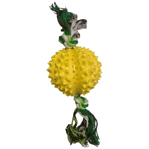 Berriphonia Hundebehandlungsspender, interaktiver Hundebehandlungsspender - Food -Abgabe -Hundespielzeug - Durian Shape Seilknoten kau -kau -resistent von Berriphonia