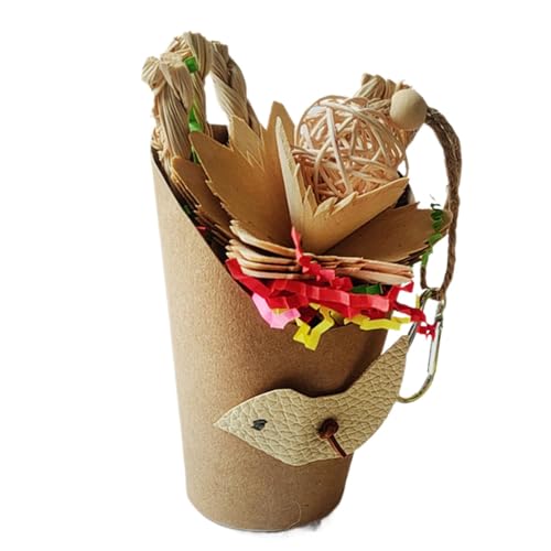 Berriphonia Vogelspielzeug, Futterstation zum Aufhängen, einzigartiges Sittichkäfig, Unterhaltungszubehör für Sittiche, Nymphensittiche, Unzertrennliche von Berriphonia