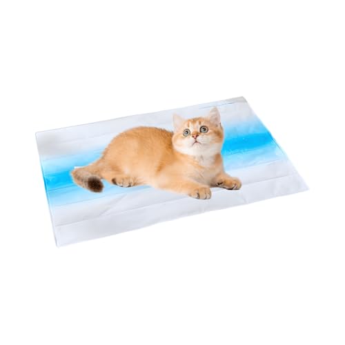 Berriphonia Weiche Kühlgel Hunde Pad - Atmungsfreie Haustiermatte, Katzenschlafdecke | Atmungsaktives Haustierbedarf Schlafende Zwinger, Sommerhilfsgüter Für Wohnzimmersofa, Picknick 15.75x11.81 Zoll von Berriphonia