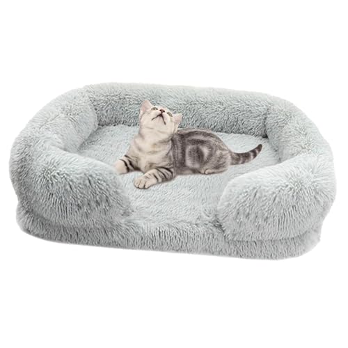 Beruhigendes Katzennest - Großes Hundebett, gemütlicher Zwinger, orthopädisches Haustierbett mit abnehmbarem und waschbarem Bezug, bequemer Plüsch, rutschfester Boden Beruhigendes Katzennest - Großes Hundebett, gemütlicher Zwinger, orthopädisches Haustierbett mit abnehmbarem und waschbarem Bezug, bequemer Plüsch, rutschfester Boden von Berriphonia
