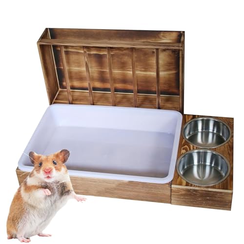 Bunny Müllschachtel Mit Heuhärtung - Heuträger Mit Schalen, Kleine Haustier -Fütterungsstation | Futtergrashalter Für Käfig, Hütten, Lebensraum, Gehege, Meerschweinchen, Kaninchen, Chinchilla, Zwergha Bunny Müllschachtel Mit Heuhärtung - Heuträger Mit Schalen, Kleine Haustier -Fütterungsstation | Futtergrashalter Für Käfig, Hütten, Lebensraum, Gehege, Meerschweinchen, Kaninchen, Chinchilla, Zwergha von Berriphonia