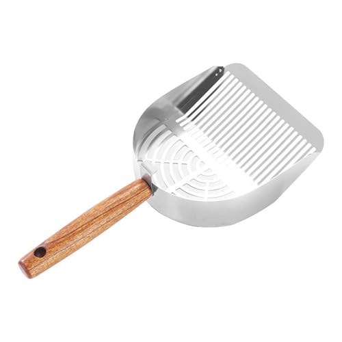 Cat Litter Scoop Katzen-Lifter aus Edelstahl, schwerer Service, ergonomisches Reinigungswerkzeug für Haustiere mit langem Griff für die Innenhygiene und den Hausgebrauch Cat Litter Scoop Katzen-Lifter aus Edelstahl, schwerer Service, ergonomisches Reinigungswerkzeug für Haustiere mit langem Griff für die Innenhygiene und den Hausgebrauch von Berriphonia