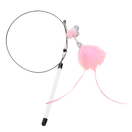 Cat Wand Toy - Teasing Stick With Bells, Interactive Play Pole | Fun Indoor Activity For Cats, Stimulates Hunting Instincts And Keeps Pets Entertained During Daily Routine 31.5x0.59x0.59 Inches Cat Wand Toy - Teasing Stick With Bells, Interactive Play Pole | Fun Indoor Activity For Cats, Stimulates Hunting Instincts And Keeps Pets Entertained During Daily Routine 31.5x0.59x0.59 Inches von Berriphonia