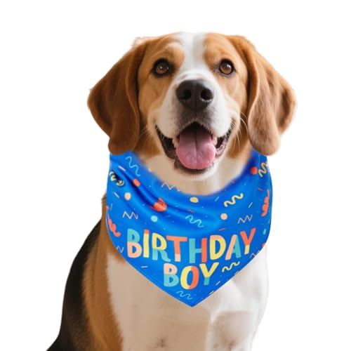 Hundebandanas - Hundebandanas, Geburtstagsboy -Bandana -Spielzeughut | Soft verstellbarer Hundeschal mit Knochendruck, süßem Welpenzubehör, Haustier -Wandervorrichtungen für mittelgroße Hunde, Partyko Hundebandanas - Hundebandanas, Geburtstagsboy -Bandana -Spielzeughut | Soft verstellbarer Hundeschal mit Knochendruck, süßem Welpenzubehör, Haustier -Wandervorrichtungen für mittelgroße Hunde, Partyko von Berriphonia