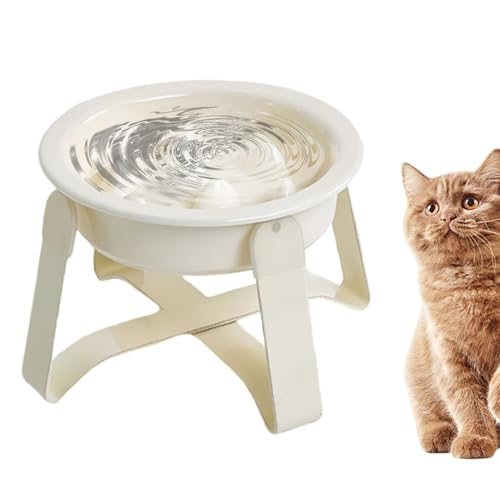 Hundeschale langsame Feeder - Metall Napf, Keramik Anti Schling Schüssel | Langsamer Fütterungsnapf mit Eisenständer für Reisen Haus Küche Esszimmer tägliche Nutzung Haustier Hund Katze von Berriphonia