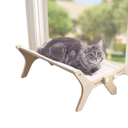 -Katzen-Sitzstange – Katzen-Fensterstange, Holz-Hängematte | maschinenwaschbar, doppelseitiger Bettbezug, Fensterruhe-Sitz, Haushalts-Haustierbedarf für Indoor-Katzen, platzsparendes Ausruhen -Katzen-Sitzstange – Katzen-Fensterstange, Holz-Hängematte | maschinenwaschbar, doppelseitiger Bettbezug, Fensterruhe-Sitz, Haushalts-Haustierbedarf für Indoor-Katzen, platzsparendes Ausruhen von Berriphonia