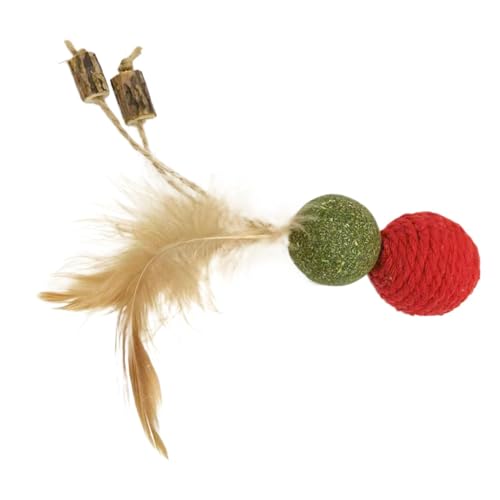 Katzenfederspielzeug - Katzenfederkugel Spielzeug, Innenkatzen Teaser Toy Kätzchen Katzenminze Ball | Versenkbares Katzenspielzeug Mit Natürlichen Federn, Bell & Dauerlern Für Innenkatzen, Kätzchen Üb Katzenfederspielzeug - Katzenfederkugel Spielzeug, Innenkatzen Teaser Toy Kätzchen Katzenminze Ball | Versenkbares Katzenspielzeug Mit Natürlichen Federn, Bell & Dauerlern Für Innenkatzen, Kätzchen Üb von Berriphonia