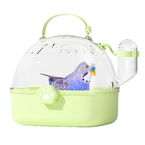 LOROS -Träger, Vogelfahrträger, Sichtstandsplitter - tragbarer Kompaktträger mit Wasserflasche für kleine Wilde Sittiche im Freien von Berriphonia