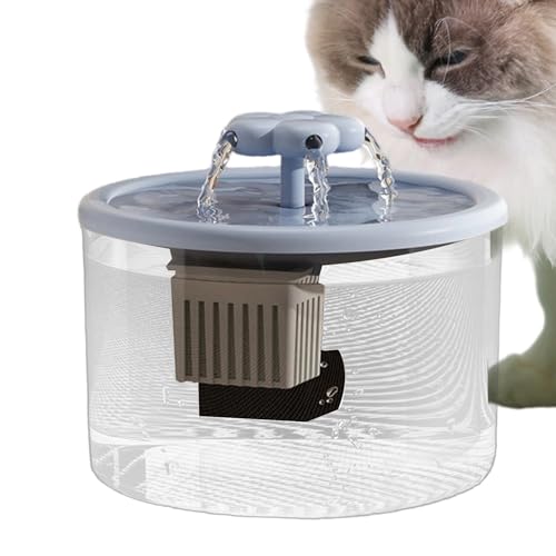 PET-Trinkbrunnen 1,2 l – Quiso Quiso, automatische Wasserschale | Flüssigkeitsspender mit kontinuierlichem Durchfluss mit reinigendem Filter, Trinkstation für Haustiere für Inte von Berriphonia
