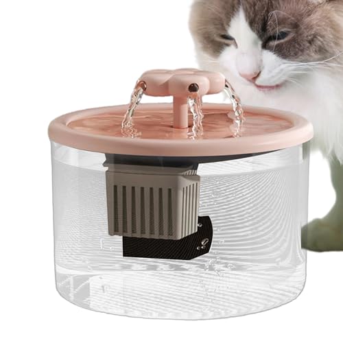 PET-Trinkbrunnen 1,2 l – Quiso Quiso, automatische Wasserschale | Flüssigkeitsspender mit kontinuierlichem Durchfluss mit reinigendem Filter, Trinkstation für Haustiere für Inte von Berriphonia