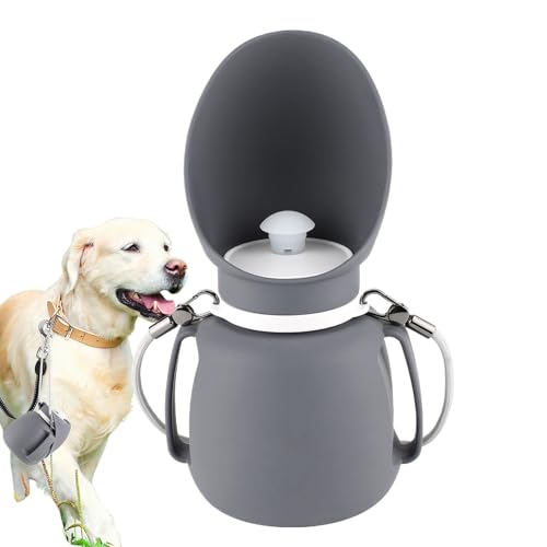 Reise-Wasserflasche für Hunde – auslaufsicherer Wasserspender mit Schüssel | Wasserflasche mit einer Hand für Hunde, tragbar und BPA-frei, perfekt für Wanderungen Reise-Wasserflasche für Hunde – auslaufsicherer Wasserspender mit Schüssel | Wasserflasche mit einer Hand für Hunde, tragbar und BPA-frei, perfekt für Wanderungen von Berriphonia