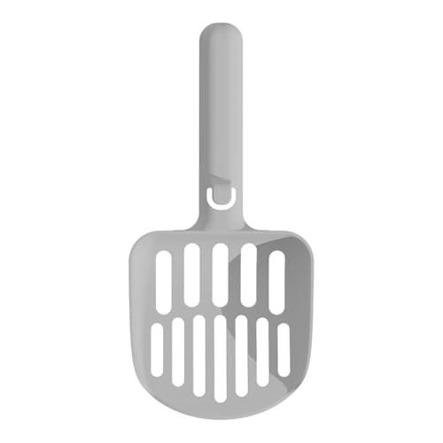 Robuster Katzenstreu-Scoop – Katzentoilettenroller aus Metall, langfristiger Sifter | Mistschaufel aus antihaftbeschichtetem Aluminium mit komfortablem Griff, tiefe Schaufel für einfaches Sieben von Berriphonia