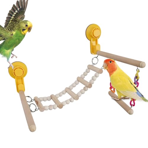 Saugnapfbird Barsch | Klettern Stehender Plattform Spielplatz - Vogelversorgung Für Kleine Und Mittelgroße Vögel, Soldat Macaw Cockatoo Saugnapfbird Barsch | Klettern Stehender Plattform Spielplatz - Vogelversorgung Für Kleine Und Mittelgroße Vögel, Soldat Macaw Cockatoo von Berriphonia