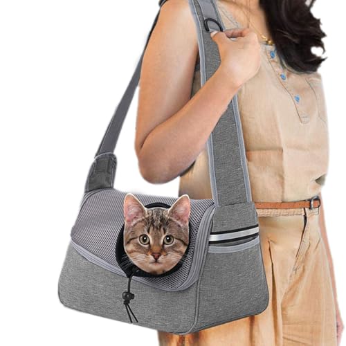 Sling Transport Hund – Tragetasche mit Schal für Haustiere für kleine Hunde und Katzen, verstellbarer Schultergurt, atmungsaktives Netzgewebe, leichter und bequemer Reise-Transporter Sling Transport Hund – Tragetasche mit Schal für Haustiere für kleine Hunde und Katzen, verstellbarer Schultergurt, atmungsaktives Netzgewebe, leichter und bequemer Reise-Transporter von Berriphonia