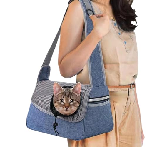 Sling Transport Hund – Tragetasche mit Schal für Haustiere für kleine Hunde und Katzen, verstellbarer Schultergurt, atmungsaktives Netzgewebe, leichter und bequemer Reise-Transporter Sling Transport Hund – Tragetasche mit Schal für Haustiere für kleine Hunde und Katzen, verstellbarer Schultergurt, atmungsaktives Netzgewebe, leichter und bequemer Reise-Transporter von Berriphonia