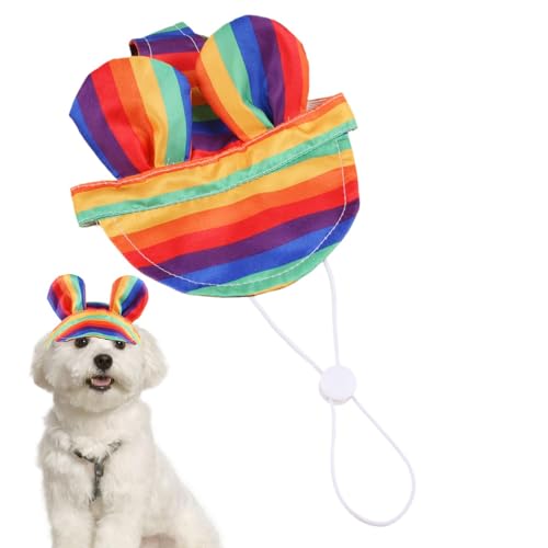 Sonnenhut für Hunde – süße Bunte Sonnenschutzkappe mit Ohrloch | Atmungsaktive Haustier-Sonnenschutzkappen, kühlender Eimerhut für Haustiere Sonnenhut für Hunde – süße Bunte Sonnenschutzkappe mit Ohrloch | Atmungsaktive Haustier-Sonnenschutzkappen, kühlender Eimerhut für Haustiere von Berriphonia