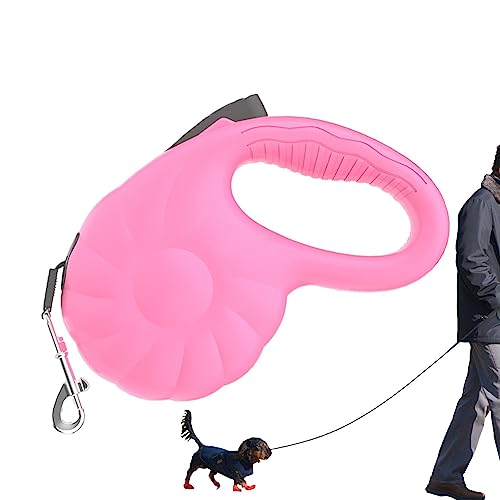 Besreey Einziehbares Hundekabel,Einziehbares Hundeauslaufkabel | Heimtierbedarf für Hunde,Spaziergänge mit Hunden, Trainingsseil, Hundeleine, Zugseil für Haustiere – 16 Fuß Starkes Nylonband, für das von Besreey