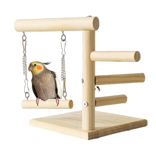 Besreey Papageiens Spielständer - Vogel Spielständer, Papageiens Spielplatz, Spielständer Plattformen, Spielplatz Freisitz Für Papageiens, Vogelspielplatz Für Papageiens von Besreey