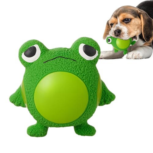 Besreey Quietschendes Hundespielzeug, grunzendes Hundespielzeug | Grunzender Quietscher für Welpen | Lustiges sensorisches Zungenquetschspielzeug, Quietscher, gelbe Latexkugeln in Birnen- und von Besreey