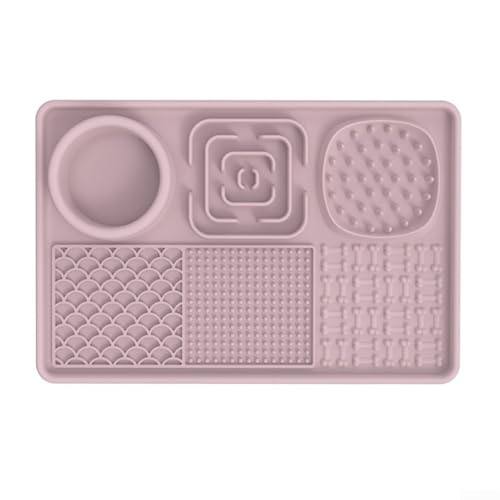 Leckmatte für Hunde und Katzen, rutschfestes Design, leicht zu reinigen, Rosa Leckmatte für Hunde und Katzen, rutschfestes Design, leicht zu reinigen, Rosa von Besshepplo