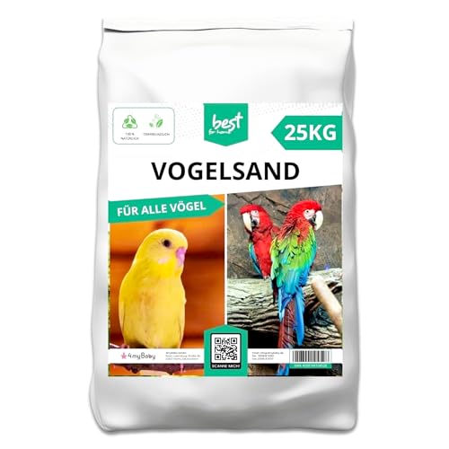 Best For Home Vogelsand - Quarzsand für Vogelkäfige, Sand für Käfige von Best For Home