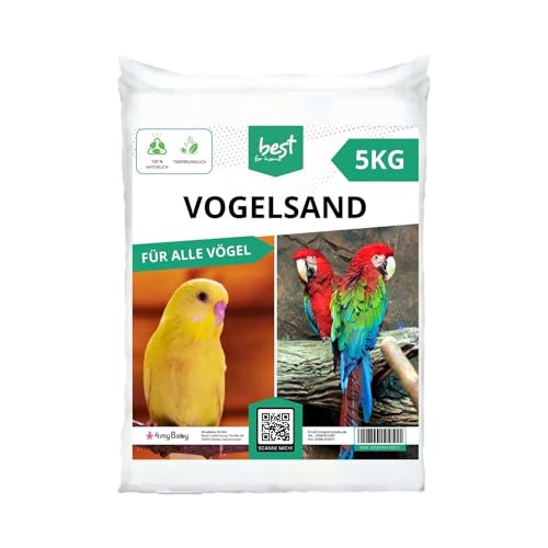 Best For Home Vogelsand - Quarzsand für Vogelkäfige, Sand für Käfige von Best For Home