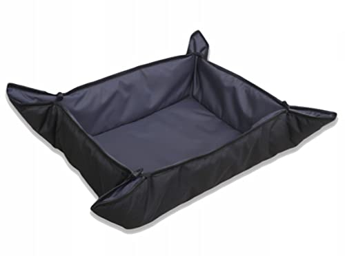 Best For Pets Hundebett Hundekissen Hundematte Zweiseitig Wasserdicht Tierbett Katzenbett (Anthrazit-schwarz, 90x80) von Best For Pets