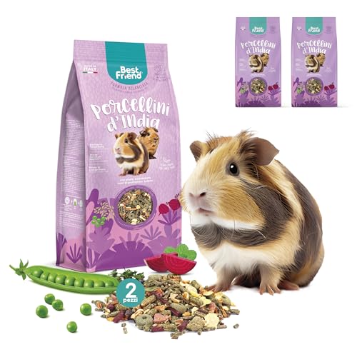 Best Friend Alleinfuttermittel für Meerschweinchen mit Erbsen, Rote Beete, Petersilie und Sellerie, 2 Packungen, Futter für Nager mit natürlichen Inhaltsstoffen, hergestellt in Italien Best Friend Alleinfuttermittel für Meerschweinchen mit Erbsen, Rote Beete, Petersilie und Sellerie, 2 Packungen, Futter für Nager mit natürlichen Inhaltsstoffen, hergestellt in Italien von Best Friend