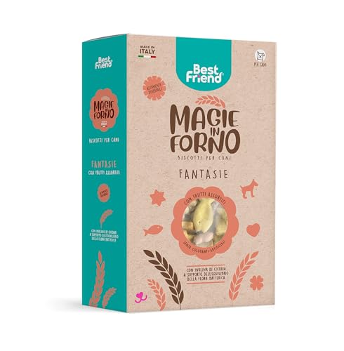 Best Friend - Magische Hundekekse im Ofen. Leckerli für natürliche Hunde, sehr verdaulich und ohne künstliche Farbstoffe | Sortierte Früchte, 1 kg von Best Friend