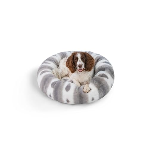 Best Friends by Sheri Gemustertes Lux Hundebett aus Kunstfell, beruhigend, groß, Donuts, Grau, 76,2 x 76,2 cm Best Friends by Sheri Gemustertes Lux Hundebett aus Kunstfell, beruhigend, groß, Donuts, Grau, 76,2 x 76,2 cm von Best Friends by Sheri