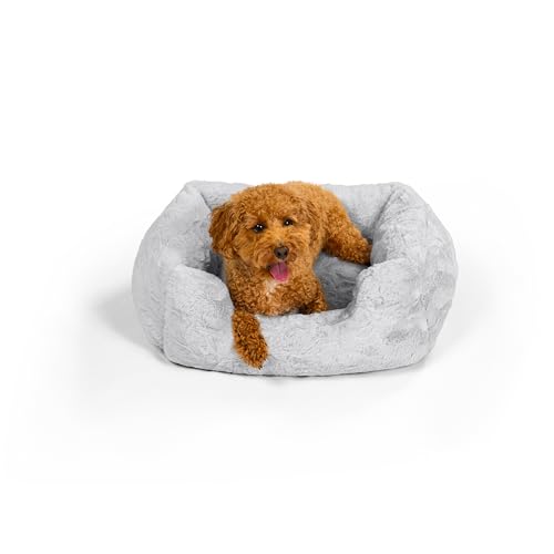 Best Friends by Sheri Soothe & Snooze Lounge Lux - Hundebett - Memory-Foam - rechteckig/waschbar - Grau - S 51 x 38 cm von Best Friends by Sheri