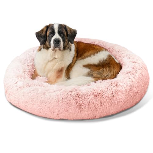 Best Friends by Sheri The Original Calming Donut Hunde- und Katzenbett aus Zottelfell, Bonbonrosa, Größe XL, 45 x 45 cm Best Friends by Sheri The Original Calming Donut Hunde- und Katzenbett aus Zottelfell, Bonbonrosa, Größe XL, 45 x 45 cm von Best Friends by Sheri