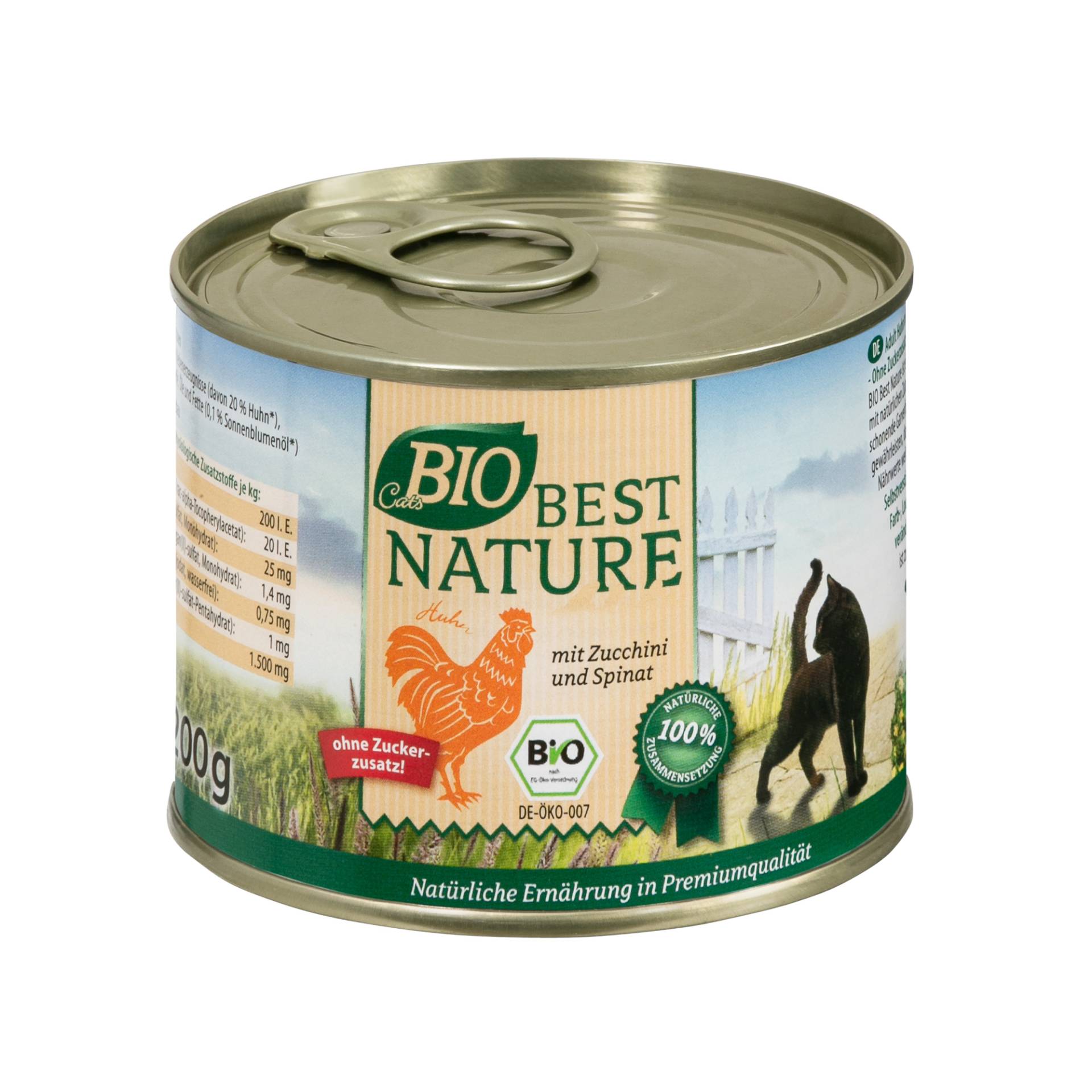 Best Nature Cats Bio Hähnchen und Zucchini - 6 x 200 g Best Nature Cats Bio Hähnchen und Zucchini - 6 x 200 g von Best Nature
