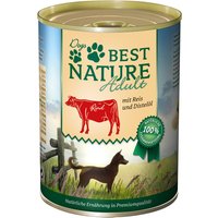 Best Nature Dog Adult 6 x 400 g - Rind, Reis & Distelöl von Best Nature