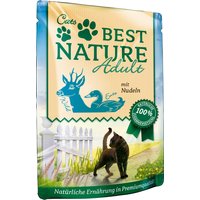 Sparpaket Best Nature Cat Adult 32 x 85 g - Wild, Ente & Nudeln von Best Nature