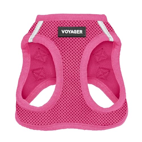 Best Pet Supplies Voyager Step-In Air Hundegeschirr – Allwetter-Netzgewebe für kleine und mittelgroße Hunde – Geschirr (Fuchsia), Größe XS von Best Pet Supplies