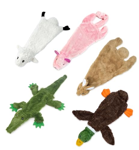 Best Pet Supplies 2-in-1 Hundespielzeug ohne Quietschen mit weichem, strapazierfähigem Stoff, Keine Füllung für das Spielen im Innenbereich, hält eine Plastikflasche, groß (Hase, Schaf, Kuh, Schwein, Best Pet Supplies 2-in-1 Hundespielzeug ohne Quietschen mit weichem, strapazierfähigem Stoff, Keine Füllung für das Spielen im Innenbereich, hält eine Plastikflasche, groß (Hase, Schaf, Kuh, Schwein, von Best Pet Supplies