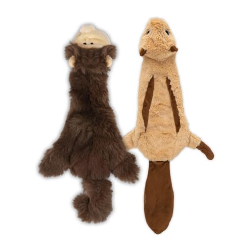 2-in-1 Quietschendes Hundespielzeug mit weichem, beständigem Stoff für kleine, mittlere und große Haustiere by Best Pet Supplies - Keine Füllung für das Spielen im Haus, Affe, Eichhörnchen, size S 2-in-1 Quietschendes Hundespielzeug mit weichem, beständigem Stoff für kleine, mittlere und große Haustiere by Best Pet Supplies - Keine Füllung für das Spielen im Haus, Affe, Eichhörnchen, size S von Best Pet Supplies