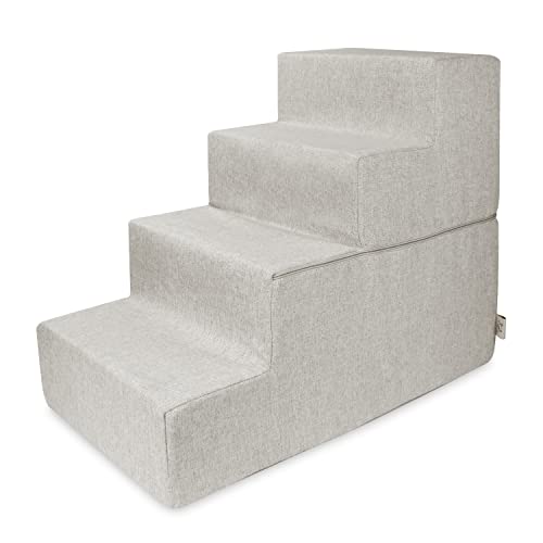 Best Pet Supplies Faltbare Schaumstoff-Haustiertreppe für kleine Hunde und Katzen, tragbare Rampentreppe für Couch, Sofa und Hochbettklettern, rutschfeste, ausgewogene Indoor-Stütze, Pfotensicher – von Best Pet Supplies