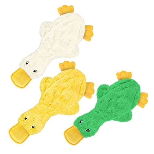 Quietschendes Hundespielzeug für kleine, mittlere und große Rassen by Best Pet Supplies - Ente ohne Füllung mit weichem Quietscher, Spaß für Welpen und ältere Hunde im Haus, Weiß, Blau & Grün, size Quietschendes Hundespielzeug für kleine, mittlere und große Rassen by Best Pet Supplies - Ente ohne Füllung mit weichem Quietscher, Spaß für Welpen und ältere Hunde im Haus, Weiß, Blau & Grün, size von Best Pet Supplies