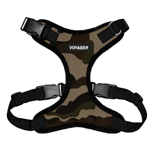 Voyager Step-In Lock Pet Harness – Allwetter-Mesh Verstellbares Step-in-Geschirr für Katzen und Hunde von Best Pet Supplies – Armee/Schwarzer Rand, XS von Best Pet Supplies