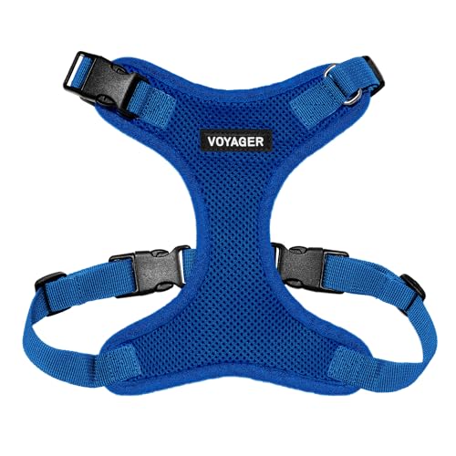 Best Pet Supplies Voyager Step-In Lock Haustiergeschirr – Allwetter-Netz, verstellbares Step-in-Geschirr für Katzen und Hunde – Königsblau, XS von Best Pet Supplies